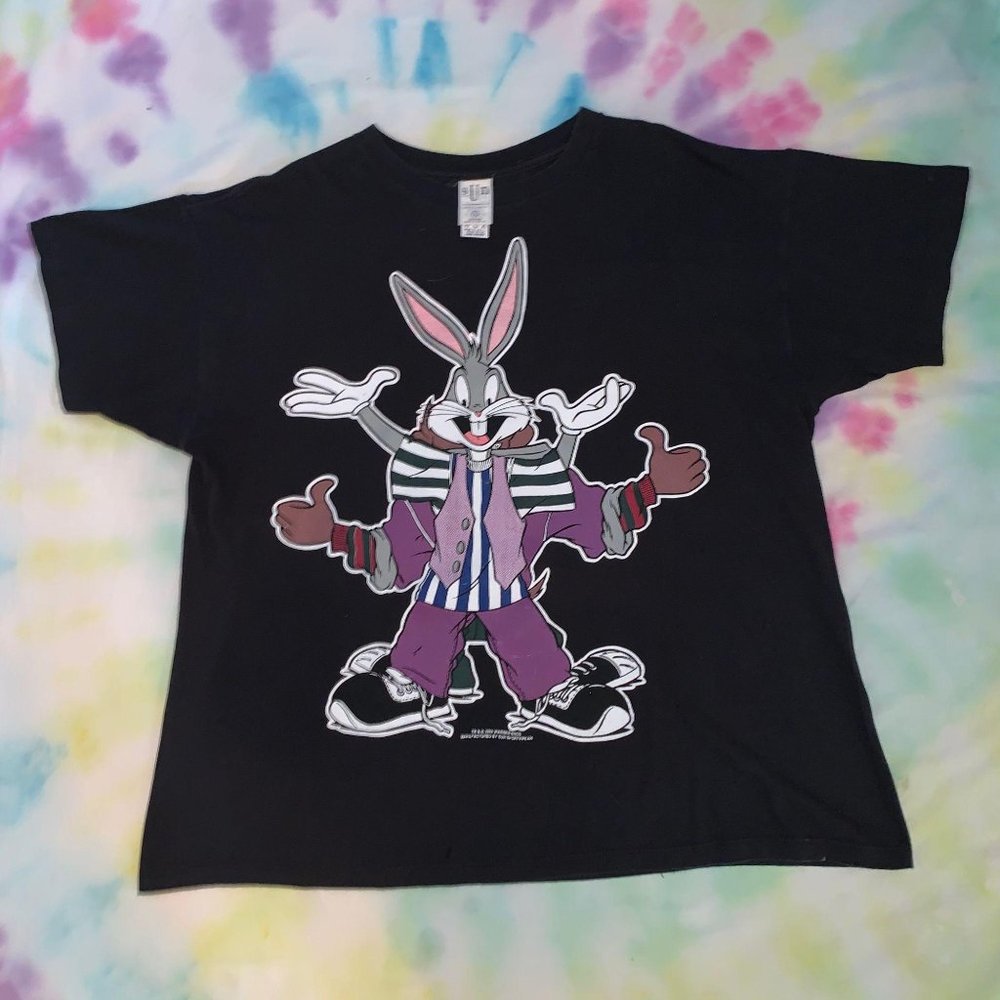 1994 Warner Bros Bugs bunny and Taz rap tee